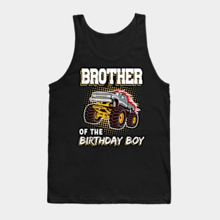 Brother Of The 1St Birthday Boy Monster Truck Tank Top